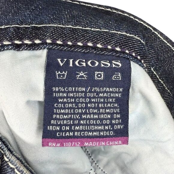 |NWT| VIGOSS Embellished Embroidered New York Boot Jeans - Picture 9 of 11